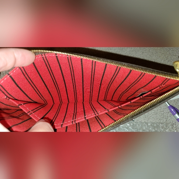 Louis Vuitton Neverfull MM GM Damier Ebene Pouch - Picture 11 of 12